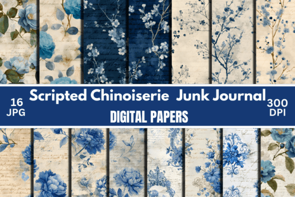 Crafting Timeless Elegance: A Deep Dive into Digital Chinoiserie and Vintage Ephemera for Junk Journaling