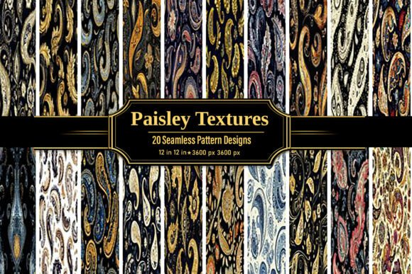 Elegant Baroque Paisley Backgrounds
