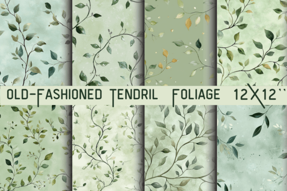 Old-Fashioned Tendril Foliage Printable