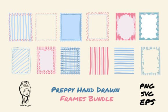 Unlocking Creative Potential: A Deep Dive into the Summer Preppy Hand Drawn Frames Bundle