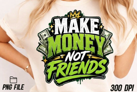 Unlocking the Potential of the Make Money Not Friends PNG Hustle Quote for Your Brand